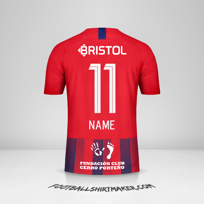 Jersey Club Cerro Porteño 2019 -  name - 11