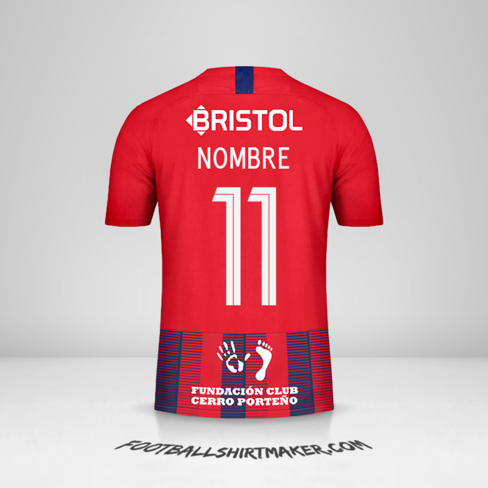 Camiseta Club Cerro Porteño Libertadores 2019 -  nombre - 11