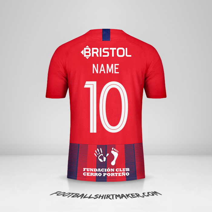Shirt Club Cerro Porteño Libertadores 2019 -  name - 10