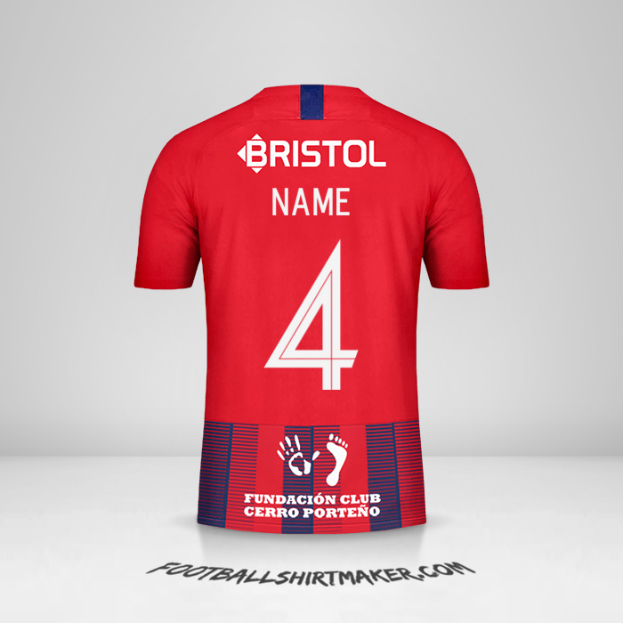 Trikot Club Cerro Porteño Libertadores 2019 -  name - 4