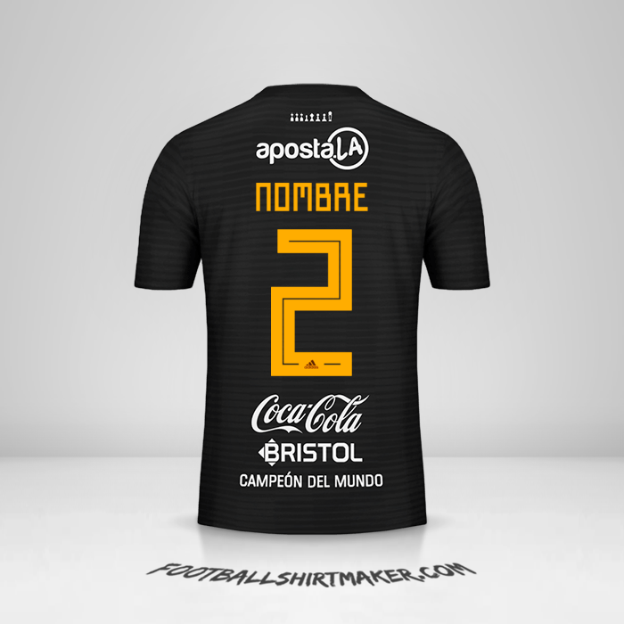 Camiseta Club Olimpia Libertadores 2019 Visita -  nombre - 2