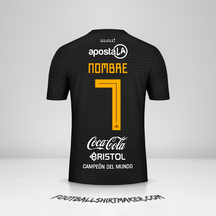 Camiseta Club Olimpia Libertadores 2019 Visita -  nombre - 7