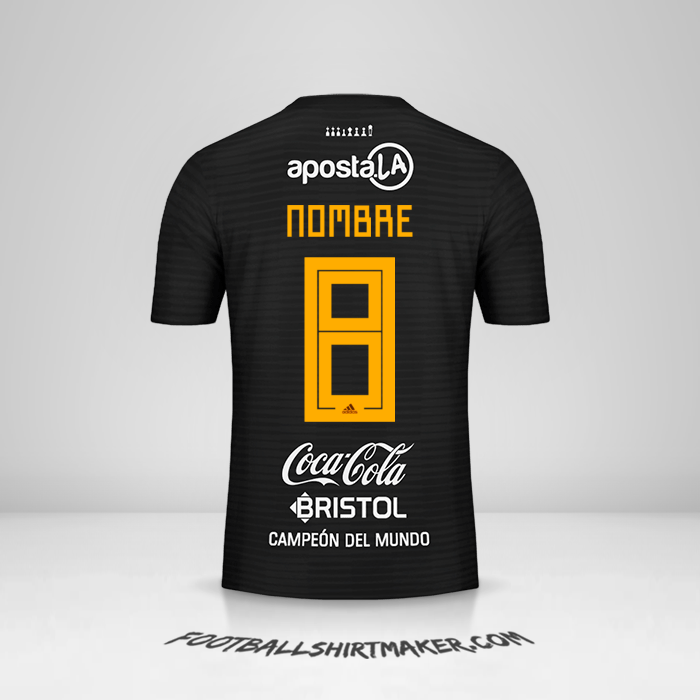 Camiseta Club Olimpia Libertadores 2019 Visita -  nombre - 8