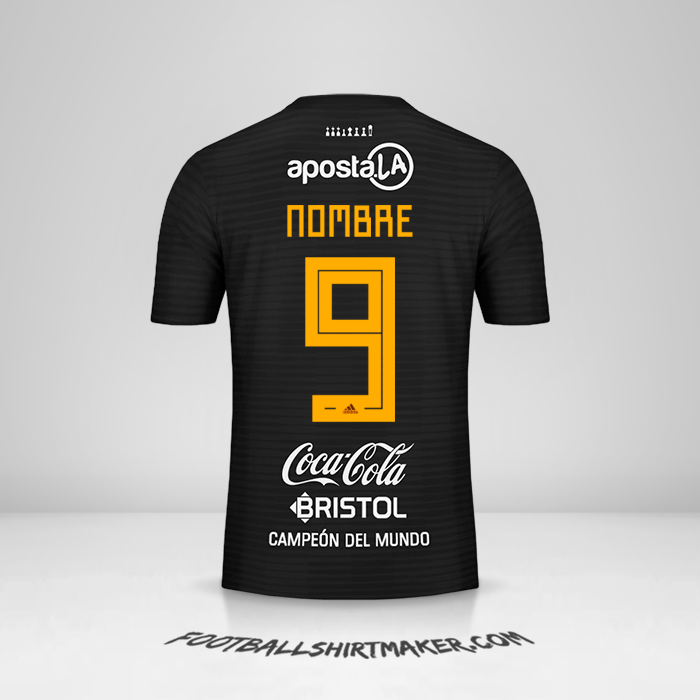 Camiseta Club Olimpia Libertadores 2019 Visita -  nombre - 9