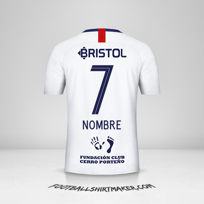 Camiseta Club Cerro Porteño 2019 Visita -  nombre - 7