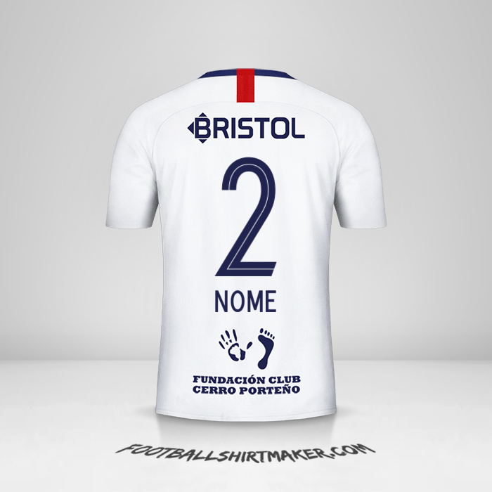 Maglia Club Cerro Porteño 2019 Seconda -  nome - 2