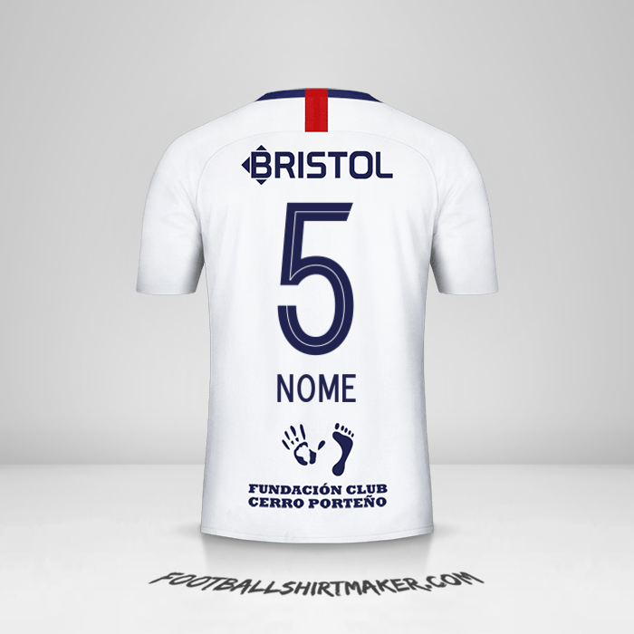 Camisa Club Cerro Porteño 2019 Alternativa -  nome - 5