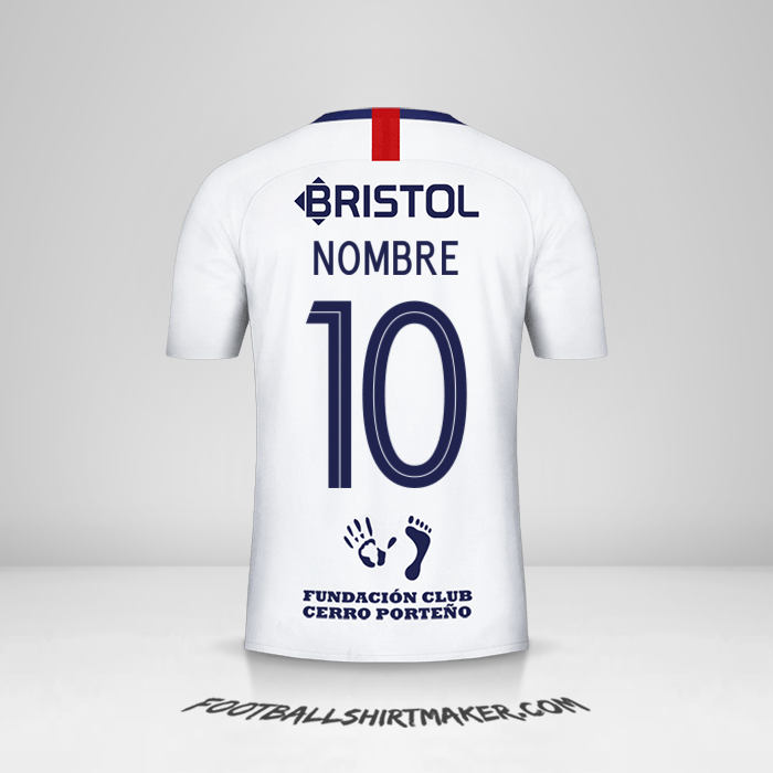 Jersey Club Cerro Porteño Libertadores 2019 Visita -  nombre - 10