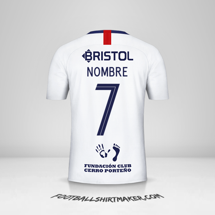 Jersey Club Cerro Porteño Libertadores 2019 Visita -  nombre - 7