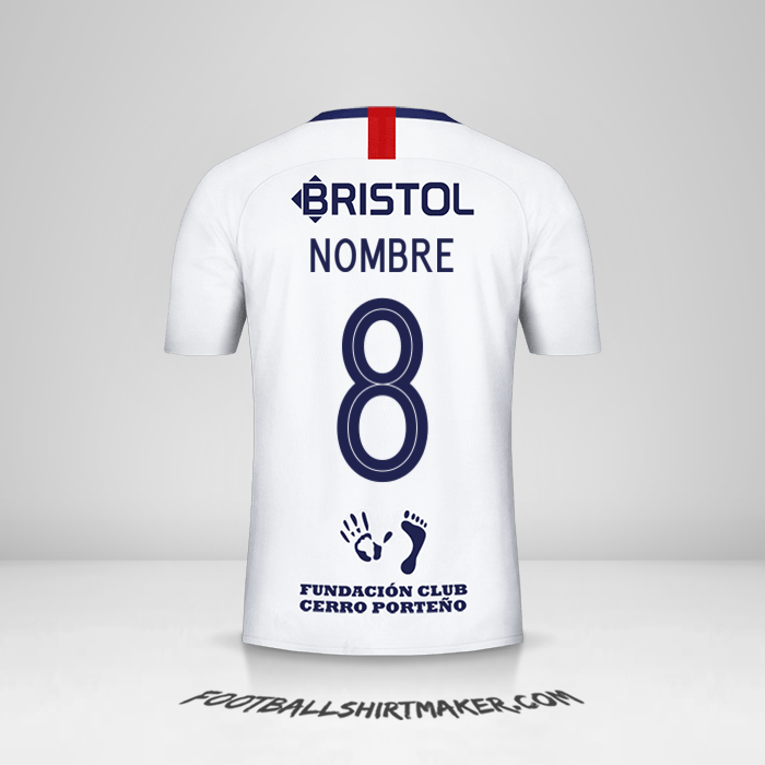 Jersey Club Cerro Porteño Libertadores 2019 Visita -  nombre - 8