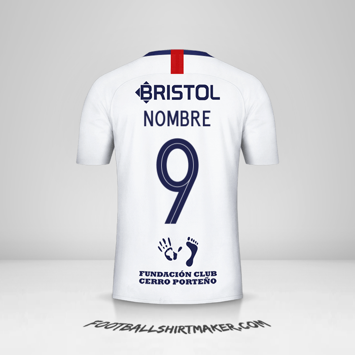 Jersey Club Cerro Porteño Libertadores 2019 Visita -  nombre - 9