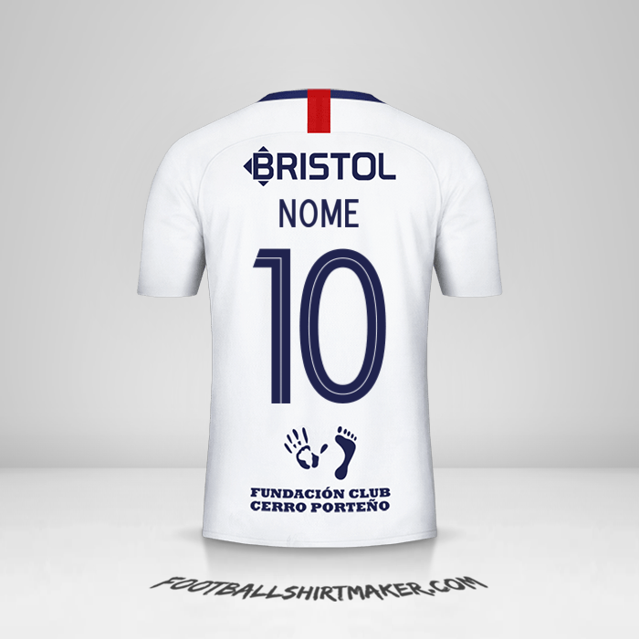 Maglia Club Cerro Porteño Libertadores 2019 Seconda -  nome - 10