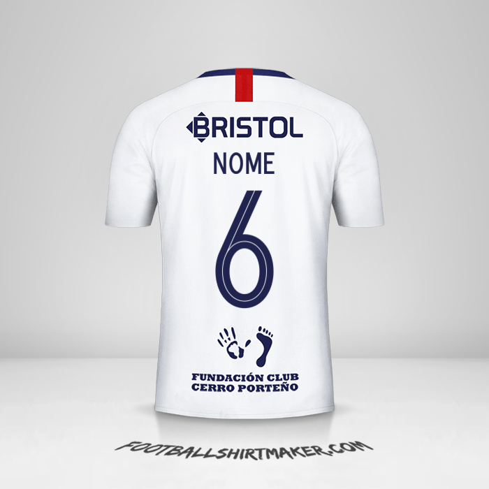 Maglia Club Cerro Porteño Libertadores 2019 Seconda -  nome - 6