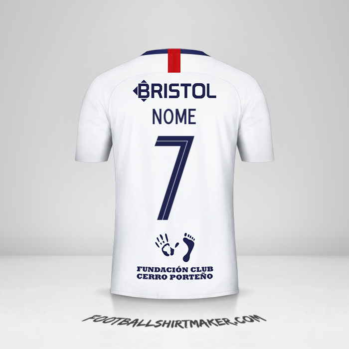 Maglia Club Cerro Porteño Libertadores 2019 Seconda -  nome - 7