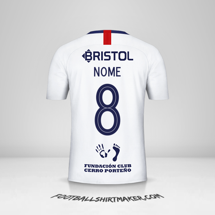 Maglia Club Cerro Porteño Libertadores 2019 Seconda -  nome - 8