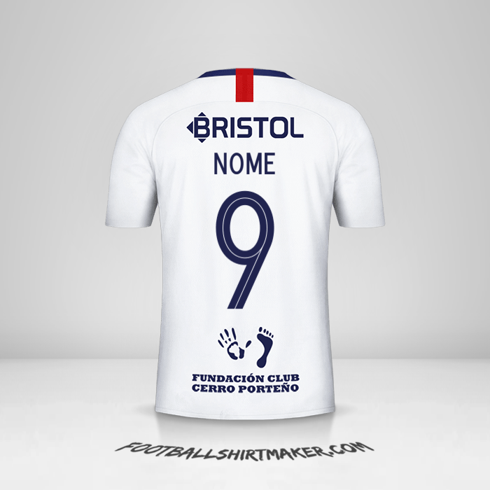Camisa Club Cerro Porteño Libertadores 2019 Alternativa -  nome - 9