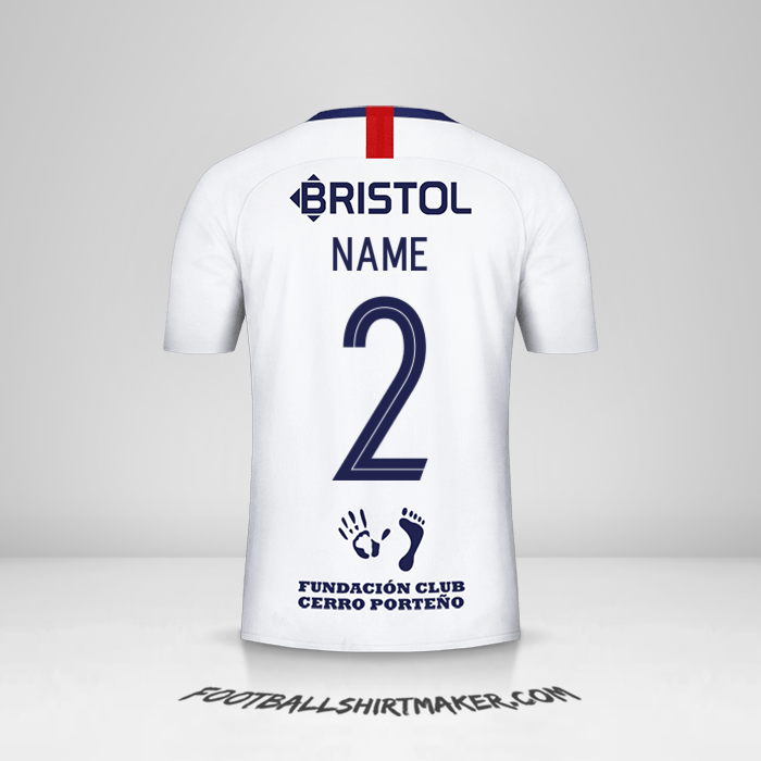 Jersey Club Cerro Porteño Libertadores 2019 Away -  name - 2