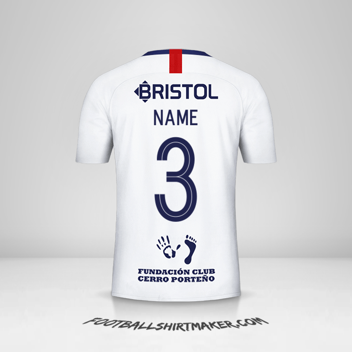 Shirt Club Cerro Porteño Libertadores 2019 Away -  name - 3