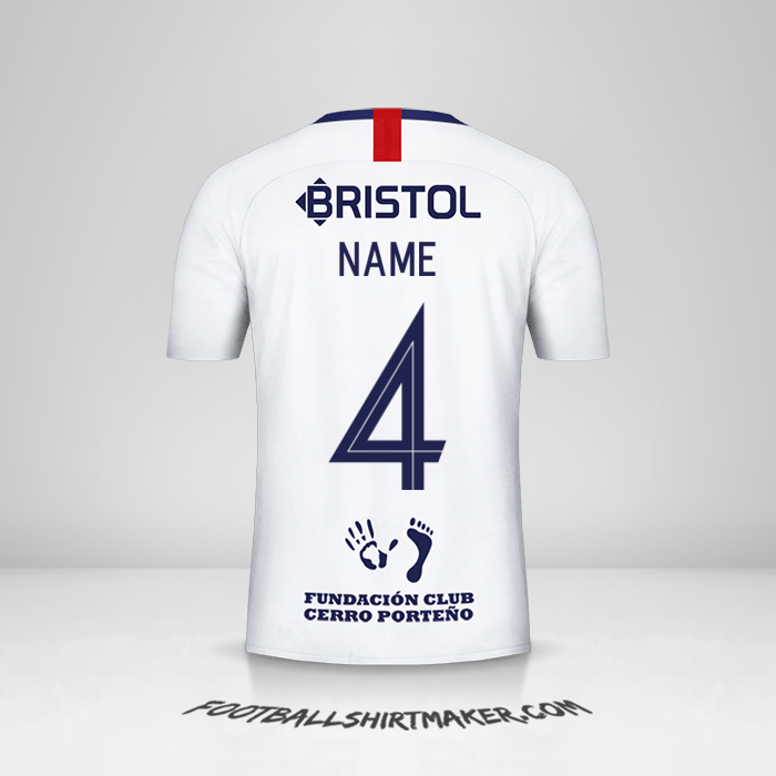 Shirt Club Cerro Porteño Libertadores 2019 Away -  name - 4