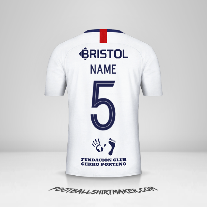 Trikot Club Cerro Porteño Libertadores 2019 Auswärts -  name - 5