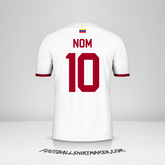 Maillot Venezuela 2019/2021 Extérieur -  nom - 10