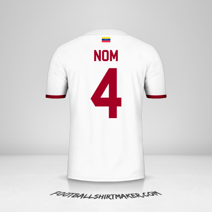 Maillot Venezuela 2019/2021 Extérieur -  nom - 4