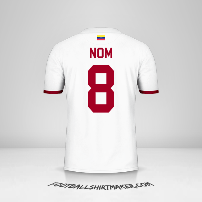 Maillot Venezuela 2019/2021 Extérieur -  nom - 8