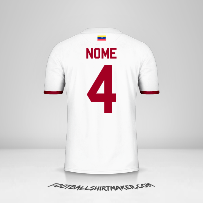 Camisola Venezuela 2019/2021 Alternativa -  nome - 4
