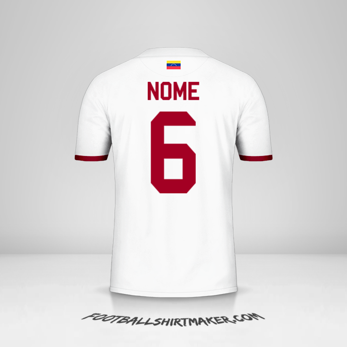 Camisola Venezuela 2019/2021 Alternativa -  nome - 6