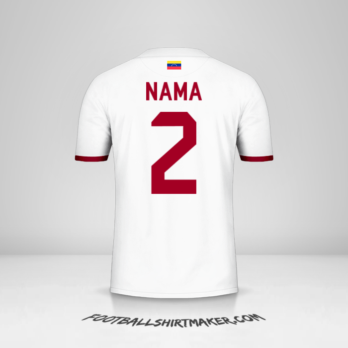 Jersey Venezuela 2019/2021 Alternatif -  nama - 2