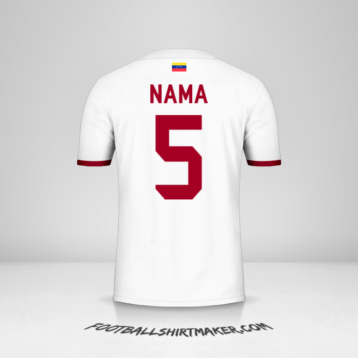 Jersey Venezuela 2019/2021 Alternatif -  nama - 5
