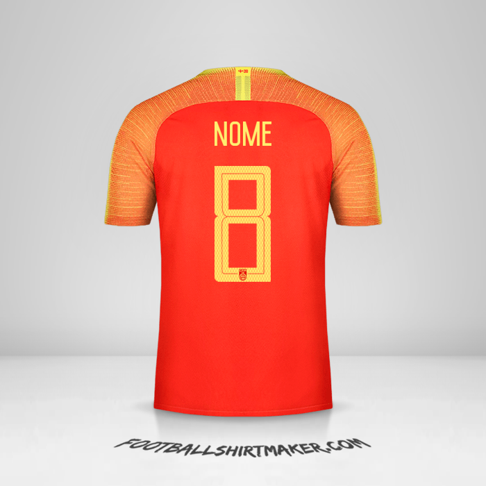 Camisa China 2018/19 -  nome - 8
