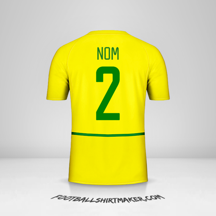 Maillot Brésil 2002/04 -  nom - 2