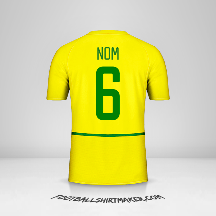 Maillot Brésil 2002/04 -  nom - 6