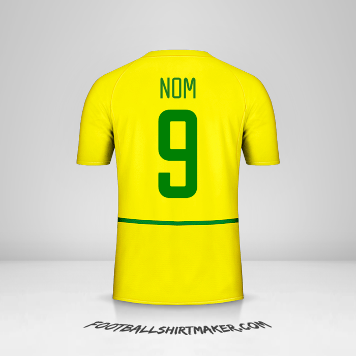 Maillot Brésil 2002/04 -  nom - 9