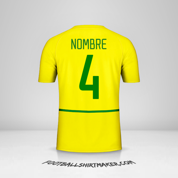Camiseta Brasil 2002/04 -  nombre - 4