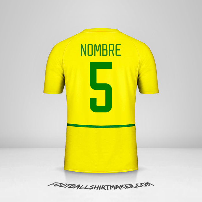 Jersey Brasil 2002/04 -  nombre - 5