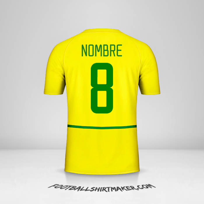 Jersey Brasil 2002/04 -  nombre - 8