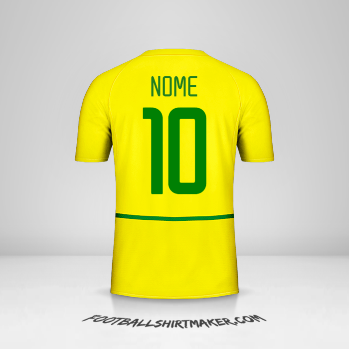Camisa Brasil 2002/04 -  nome - 10
