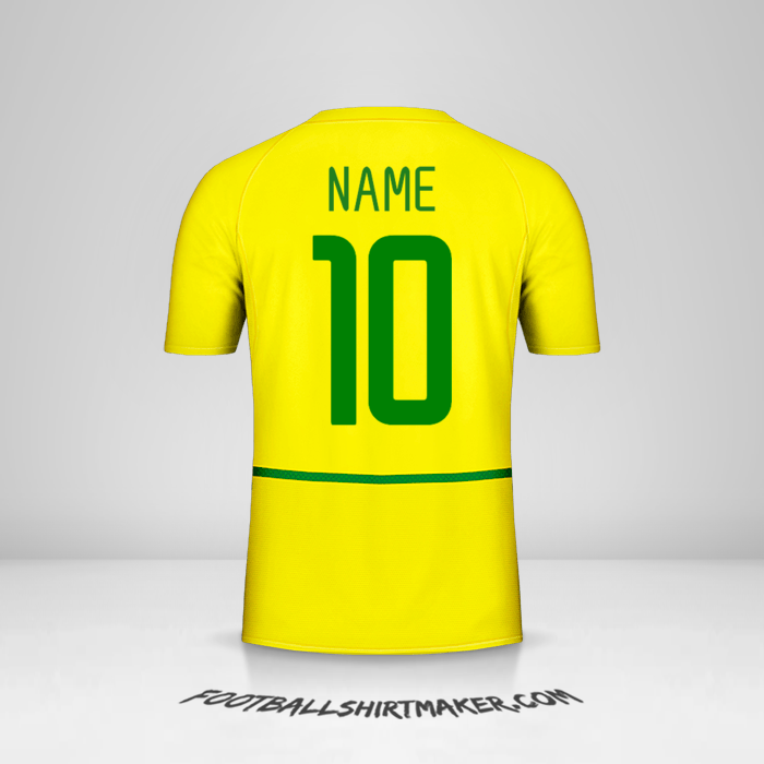 Shirt Brazil 2002/04 -  name - 10