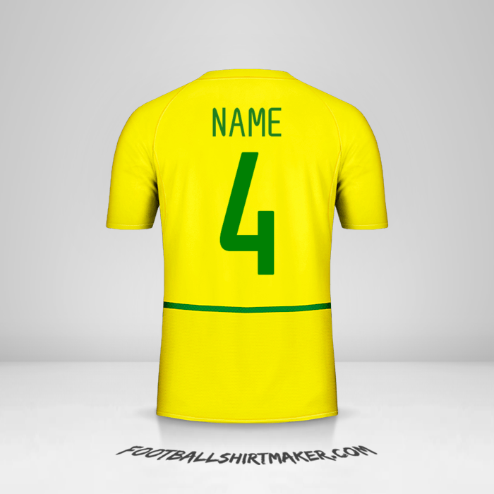 Trikot Brasilien 2002/04 -  name - 4
