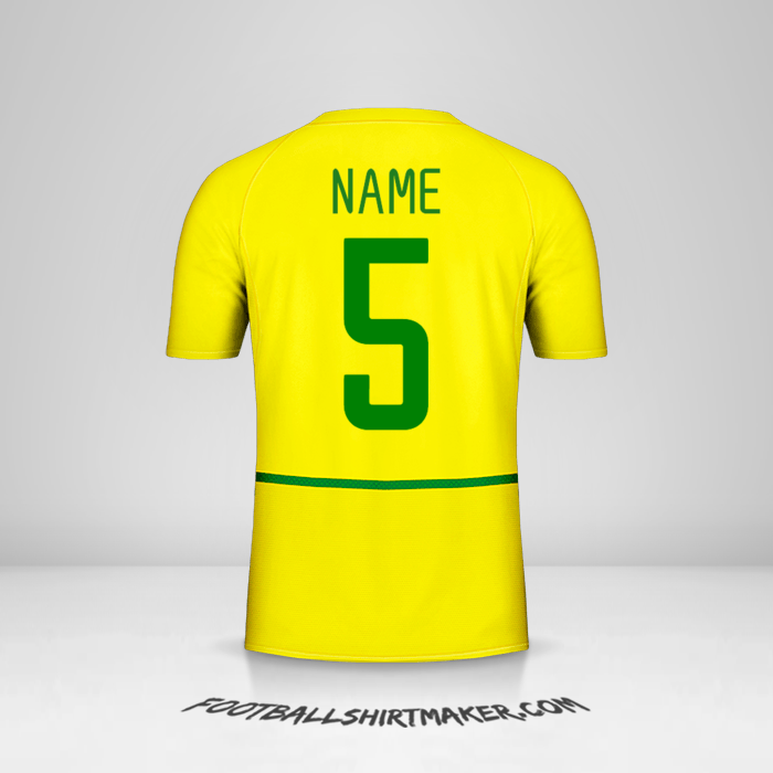 Shirt Brazil 2002/04 -  name - 5