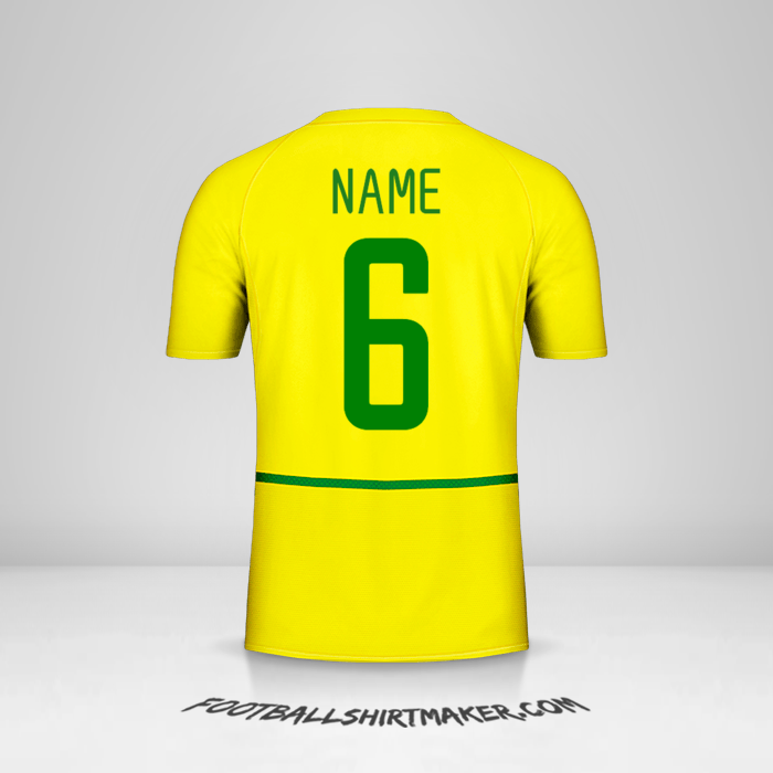 Trikot Brasilien 2002/04 -  name - 6