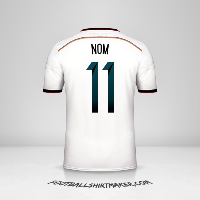 Maillot Allemagne 2014 -  nom - 11