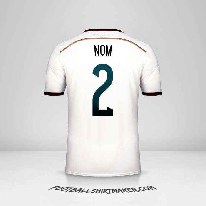 Maillot Allemagne 2014 -  nom - 2