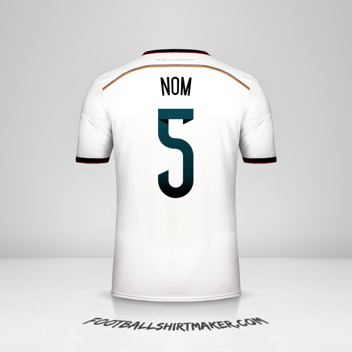 Maillot Allemagne 2014 -  nom - 5