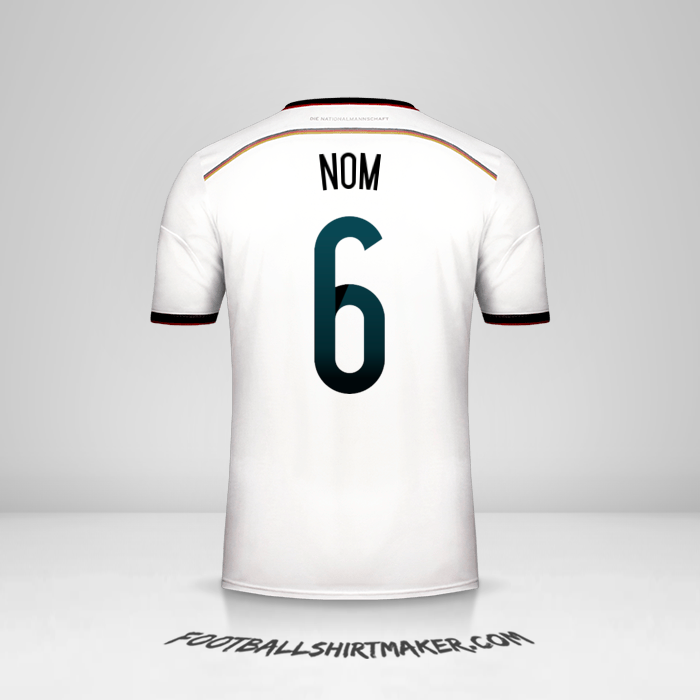 Maillot Allemagne 2014 -  nom - 6