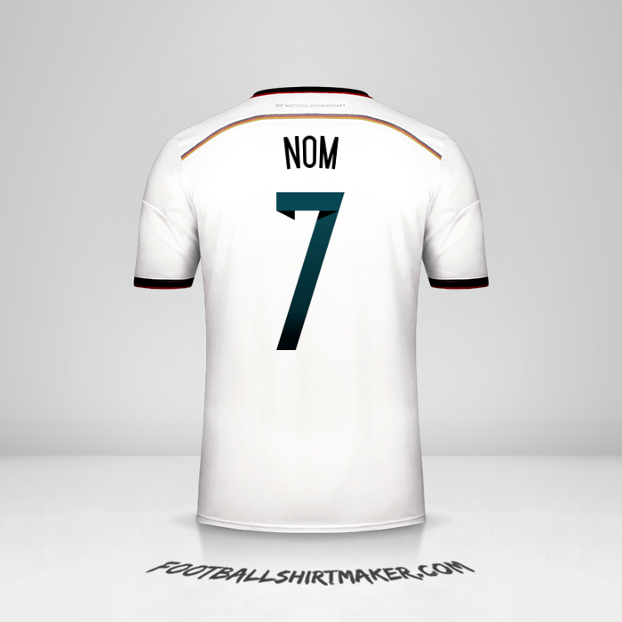 Maillot Allemagne 2014 -  nom - 7