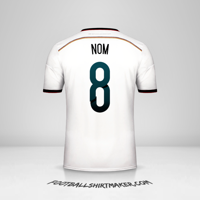 Maillot Allemagne 2014 -  nom - 8