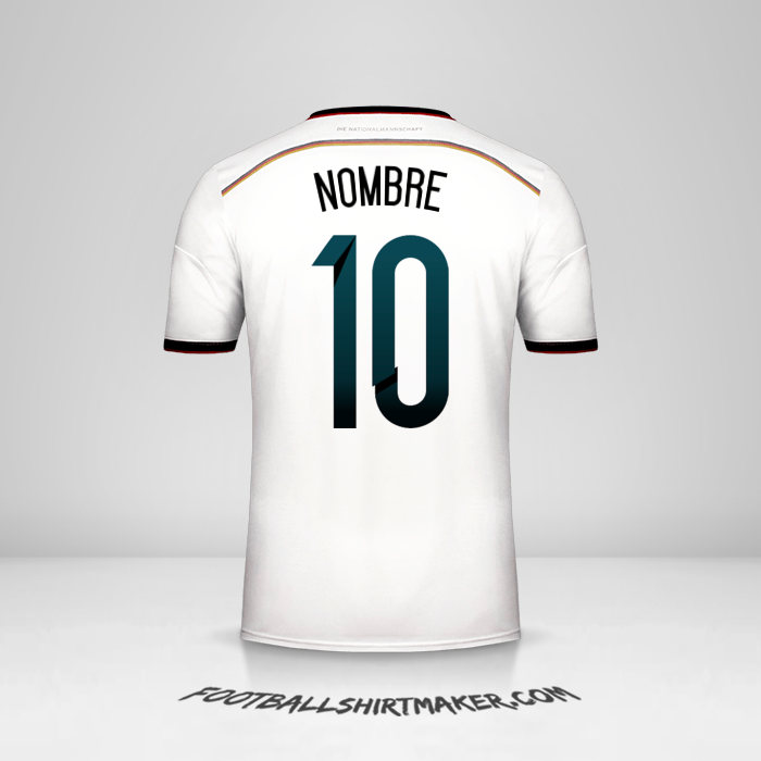 Camiseta Alemania 2014 -  nombre - 10